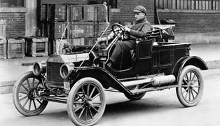 By 1916, 55 per cent of all the cars on the road were model t fords